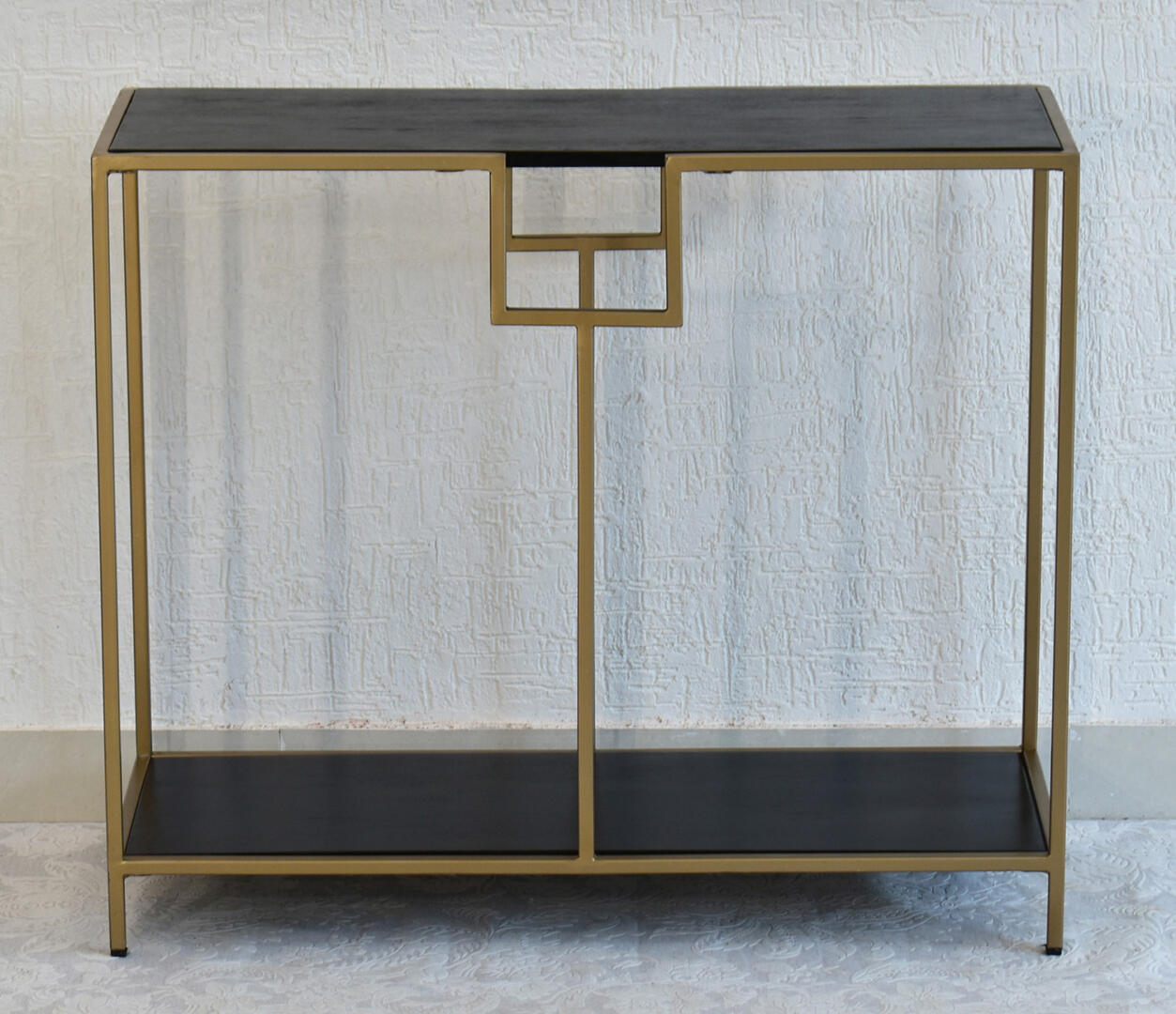 Kenny Multipurpose Black Console Hall Table